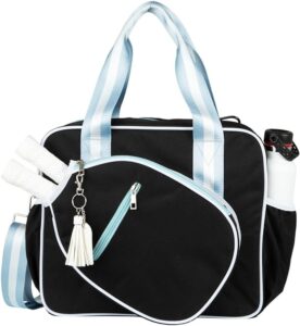 Pickleball Duffel Bag - Black & Blue