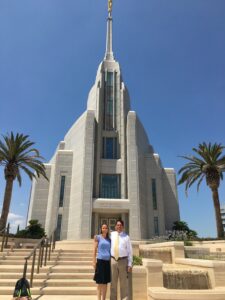 Us at the Rome Temple.